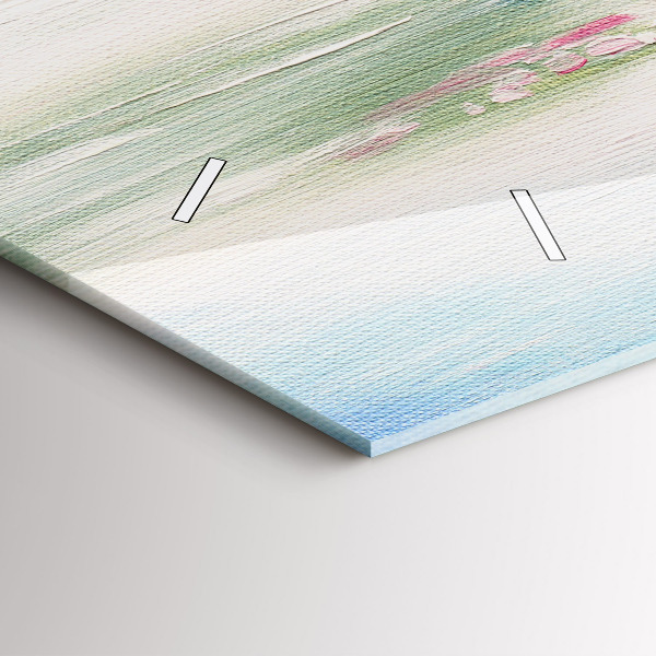 Glass wall clock rectangular Tree Mosaic