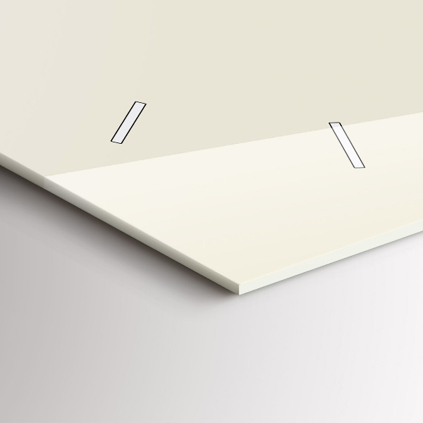 Glass wall clock rectangular Abstract deer