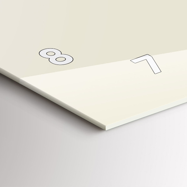 Glass wall clock rectangular Man with a beard and a pipe