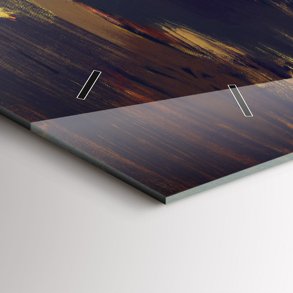 Glass wall clock rectangular Impressionism in art Market Square