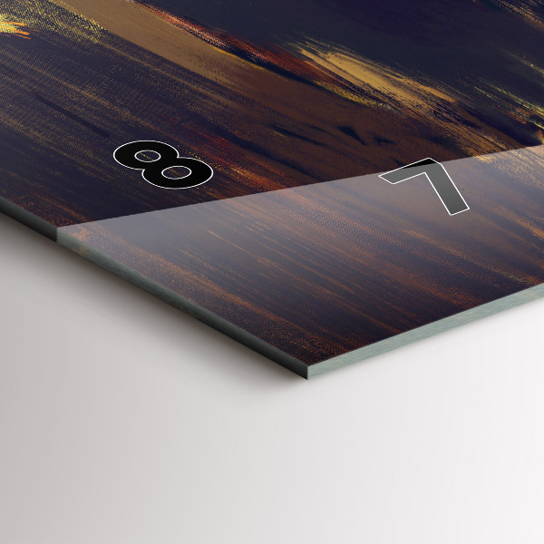 Glass wall clock rectangular Impressionism in art Market Square