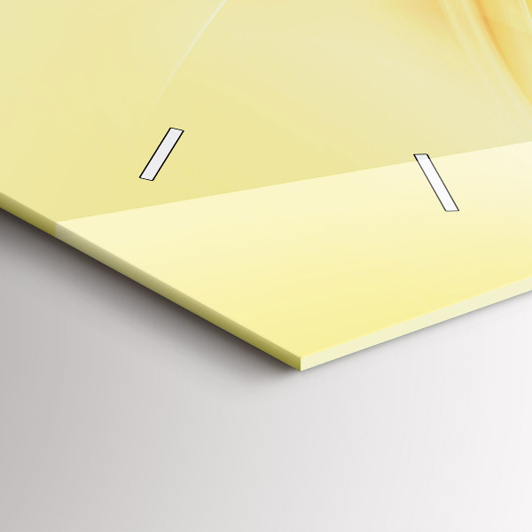 Glass wall clock rectangular Abstraction waves