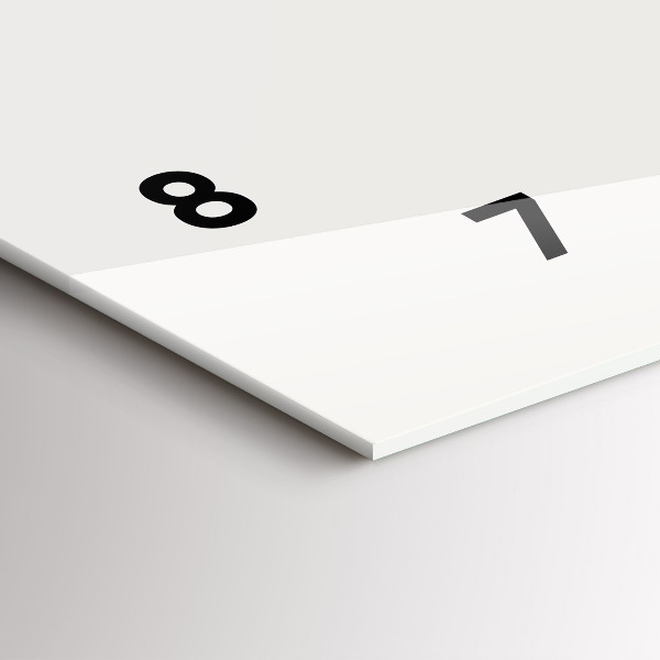 Glass wall clock rectangular Jazz in New York