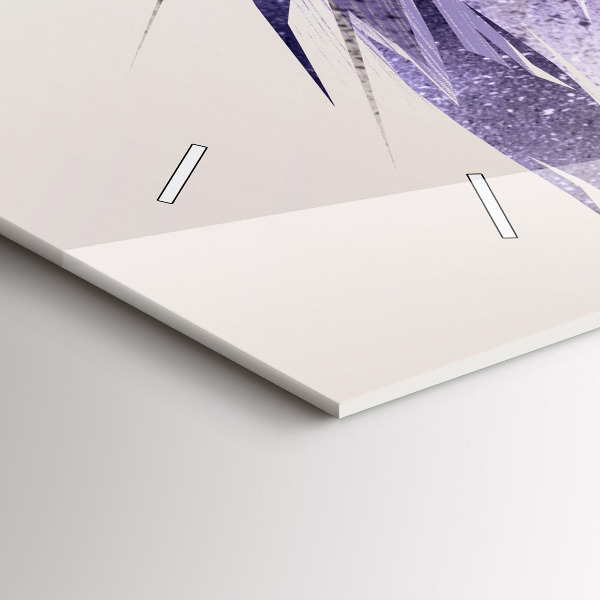 Glass wall clock rectangular Bird of Predation