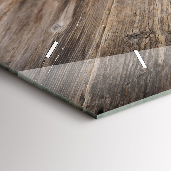 Glass wall clock rectangular The Culinary Heart of Italy