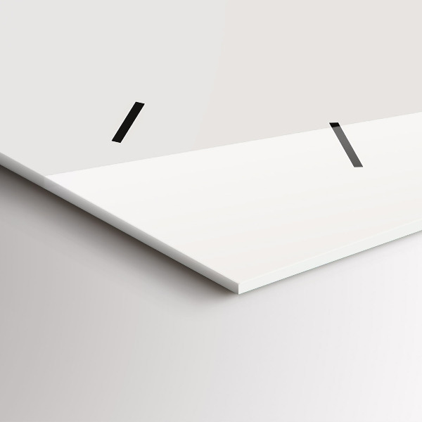 Glass wall clock rectangular painted portrait of a tiger