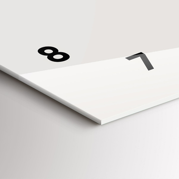 Glass wall clock rectangular painted portrait of a tiger