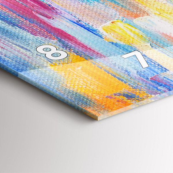 Glass wall clock rectangular Couple in the rain