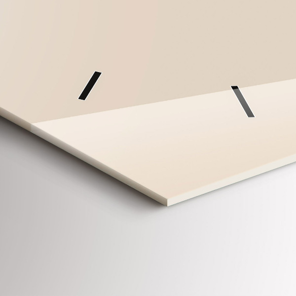 Glass wall clock rectangular Man with a pipe