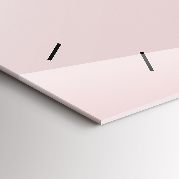 Glass wall clock rectangular A bouquet of flowers