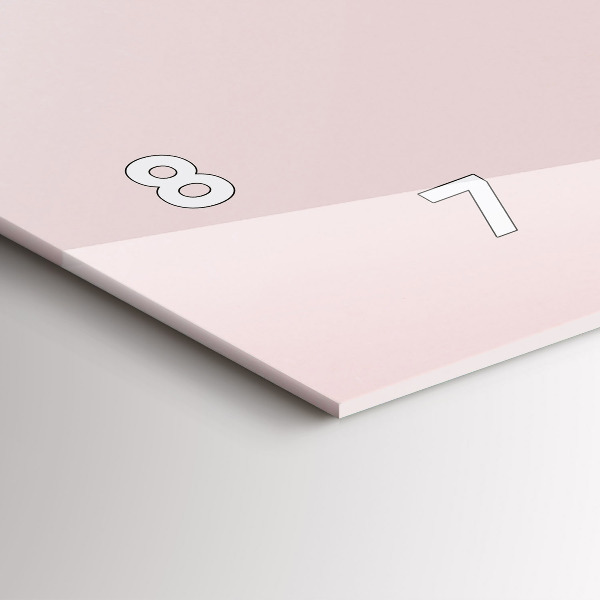 Glass wall clock rectangular A bouquet of flowers