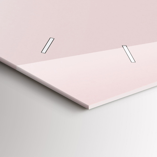 Glass wall clock rectangular A bouquet of flowers