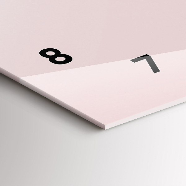 Glass wall clock rectangular A bouquet of flowers