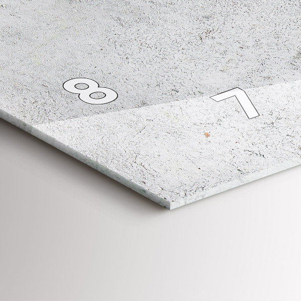 Glass wall clock rectangular Minimalist olives