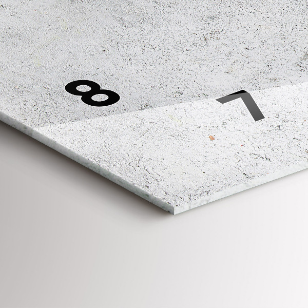 Glass wall clock rectangular Minimalist olives