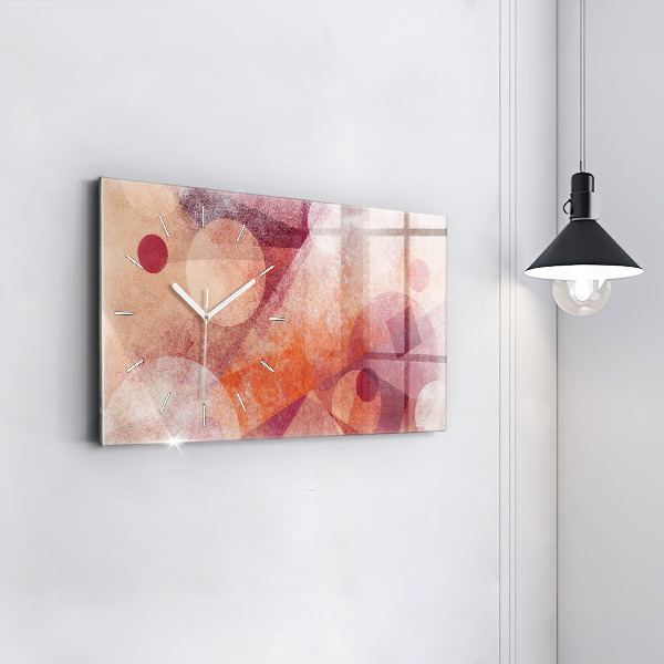 Glass wall clock rectangular Geometric Abstraction