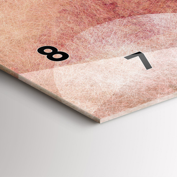 Glass wall clock rectangular Geometric Abstraction