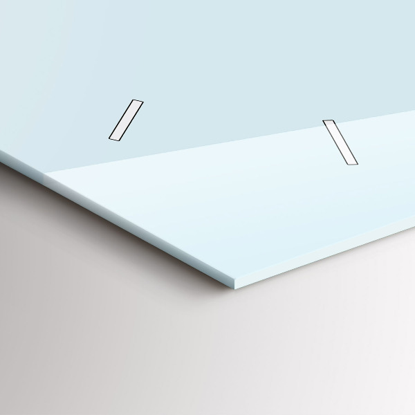 Glass wall clock rectangular Puppy dog