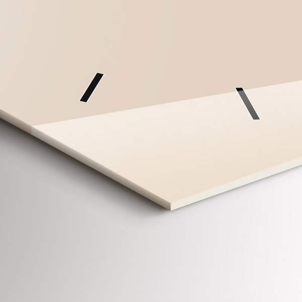 Glass wall clock rectangular Wolf head