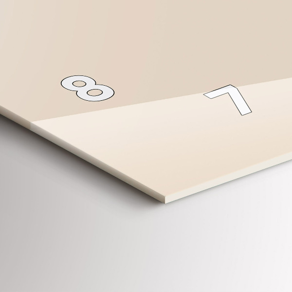 Glass wall clock rectangular Wolf head