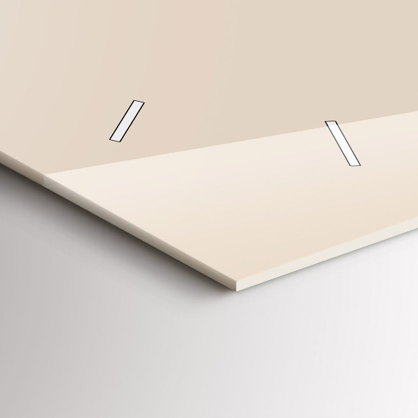 Glass wall clock rectangular Wolf head