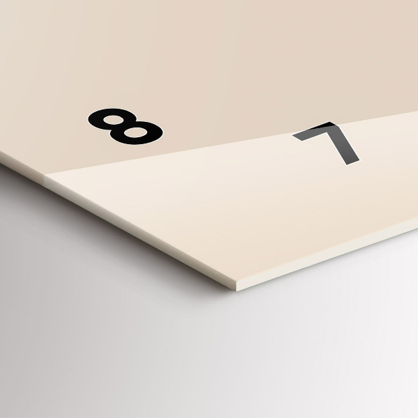 Glass wall clock rectangular Wolf head