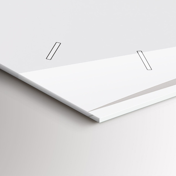 Glass wall clock rectangular Abstract leaves