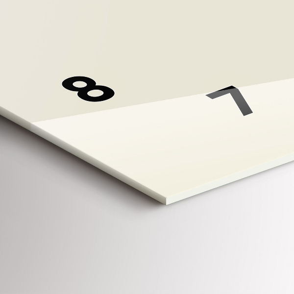 Glass wall clock rectangular Deer in a shirt