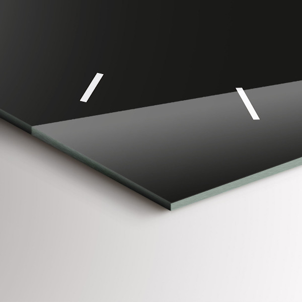 Glass wall clock rectangular Colorful elephant