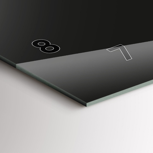 Glass wall clock rectangular Colorful elephant