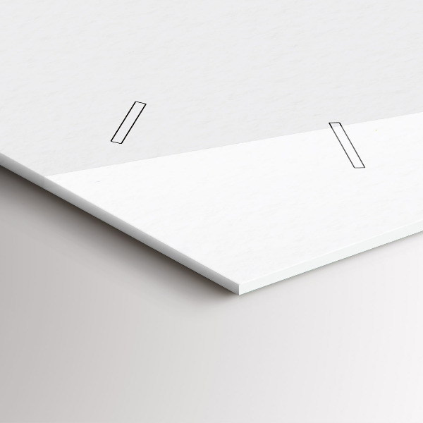 Glass wall clock rectangular Woman in a hat