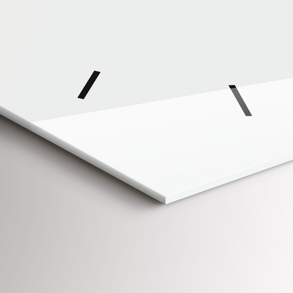 Glass wall clock rectangular Butterfly and key boho style