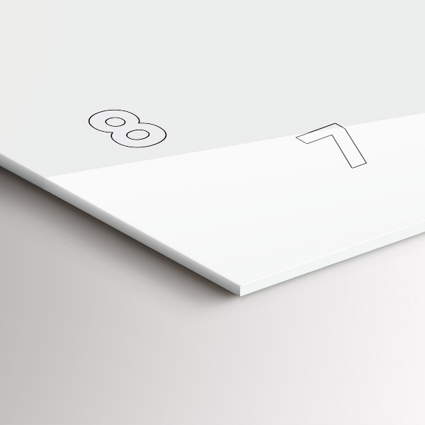 Glass wall clock rectangular Butterfly and key boho style