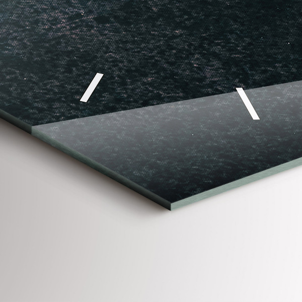 Glass wall clock rectangular Coffee beans