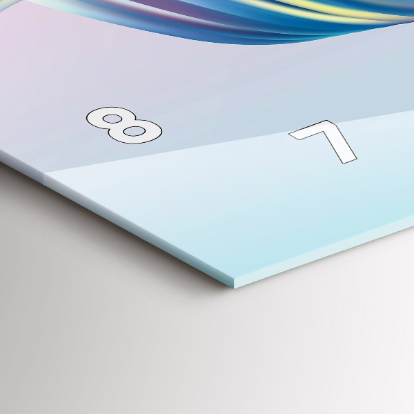 Glass wall clock rectangular Fluid flow element