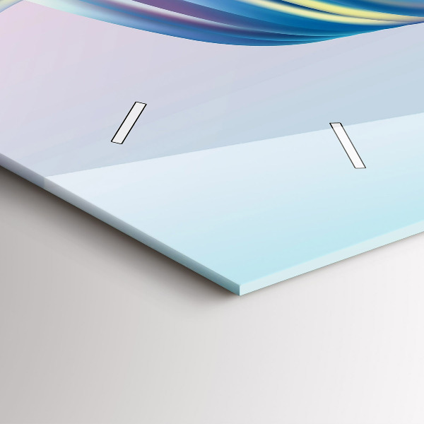 Glass wall clock rectangular Fluid flow element