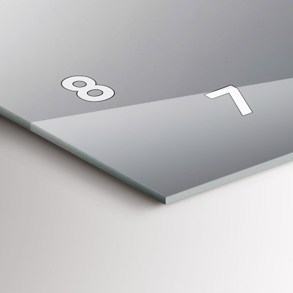 Glass wall clock rectangular A glass of red wine