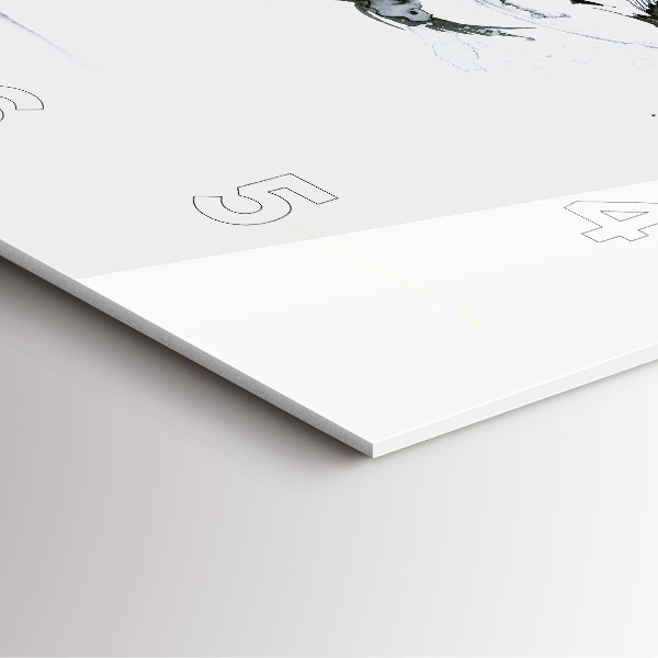 Square glass wall clock Woman dancing ballet