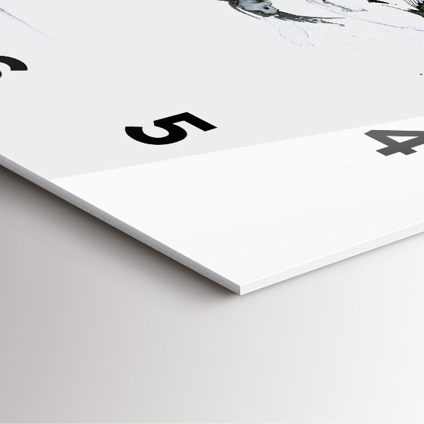 Square glass wall clock Woman dancing ballet