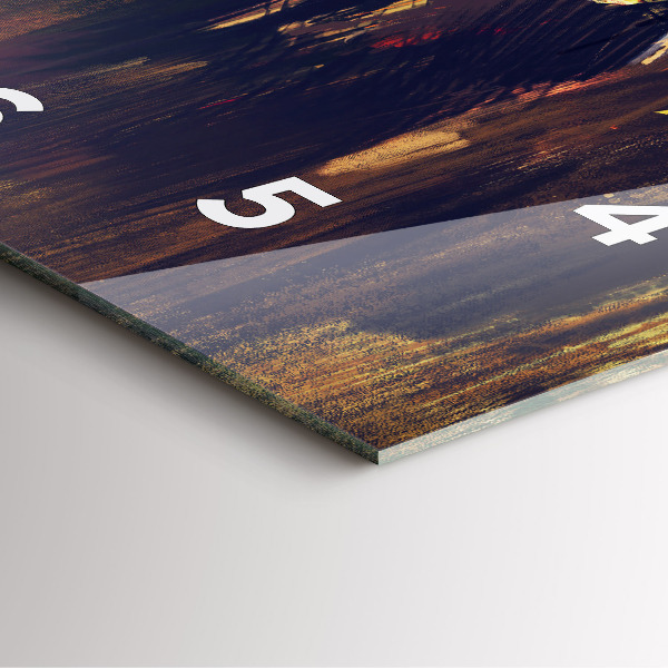 Square glass wall clock Impressionism in art Market Square