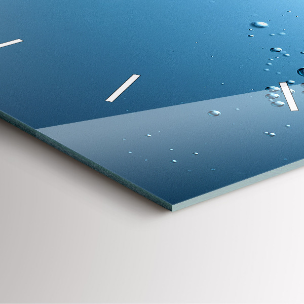 Square glass wall clock Underwater view
