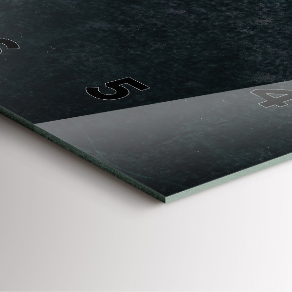 Square glass wall clock Coffee beans