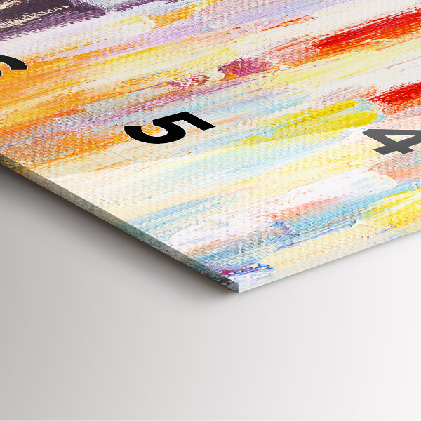 Square glass wall clock Couple in the rain