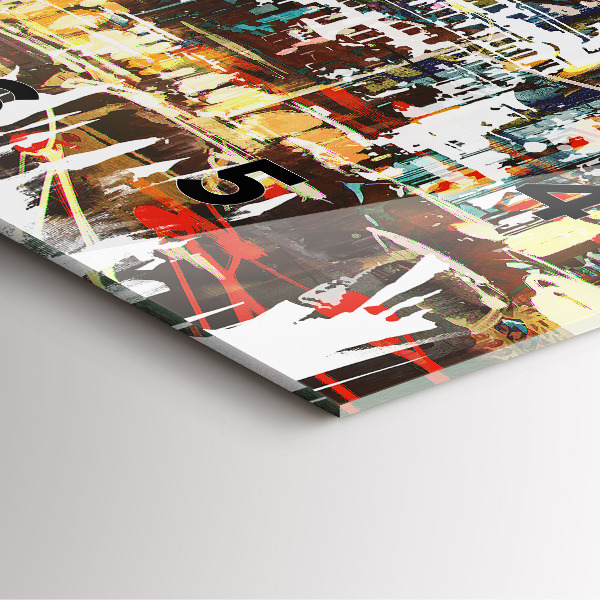 Square glass wall clock New York City