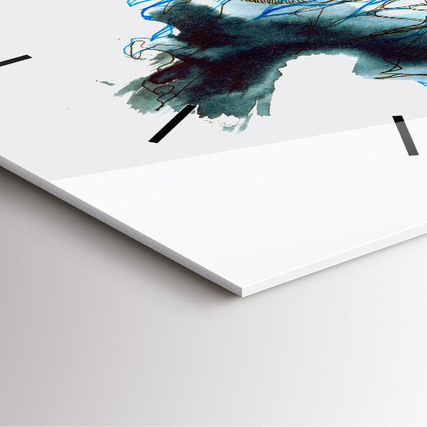 Square glass wall clock Freedom and nature of birds