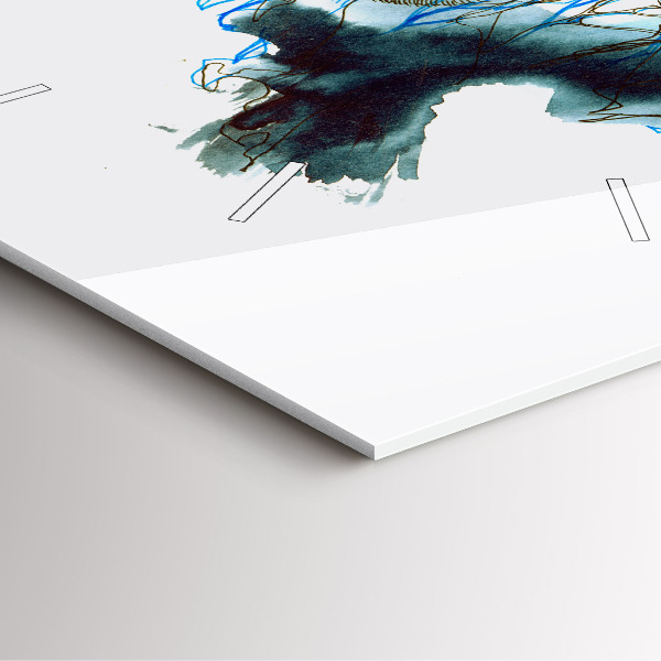 Square glass wall clock Freedom and nature of birds