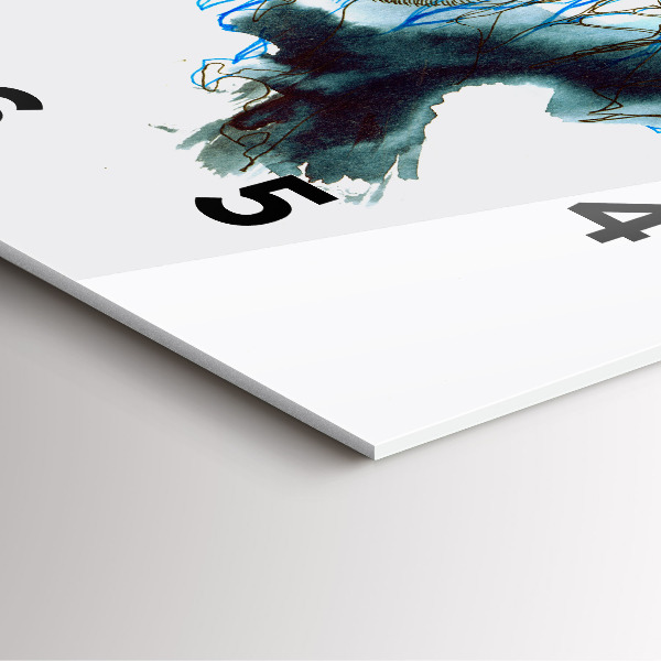 Square glass wall clock Freedom and nature of birds