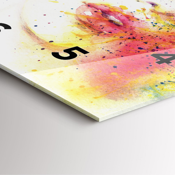 Square glass wall clock Portrait of a Mysterious Woman