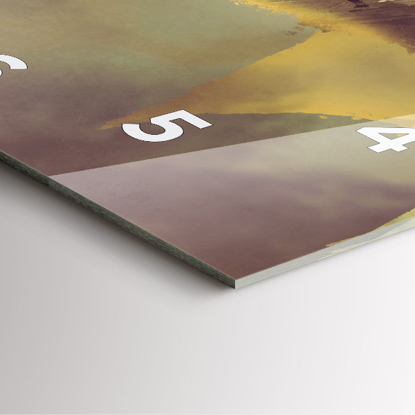 Square glass wall clock Dragon Rider Illustration