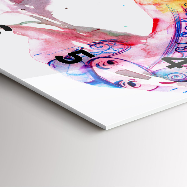 Square glass wall clock Two Bodies One Soul